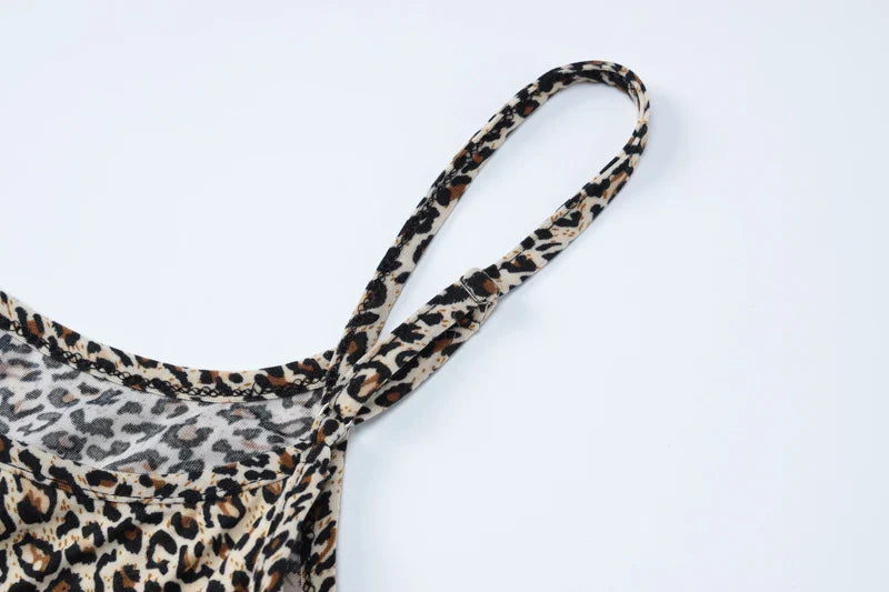 גופייה מנומרת צמודה - TAY