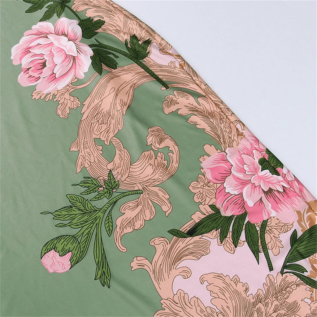 שמלת מקסי צמודה פרחונית - הייזל