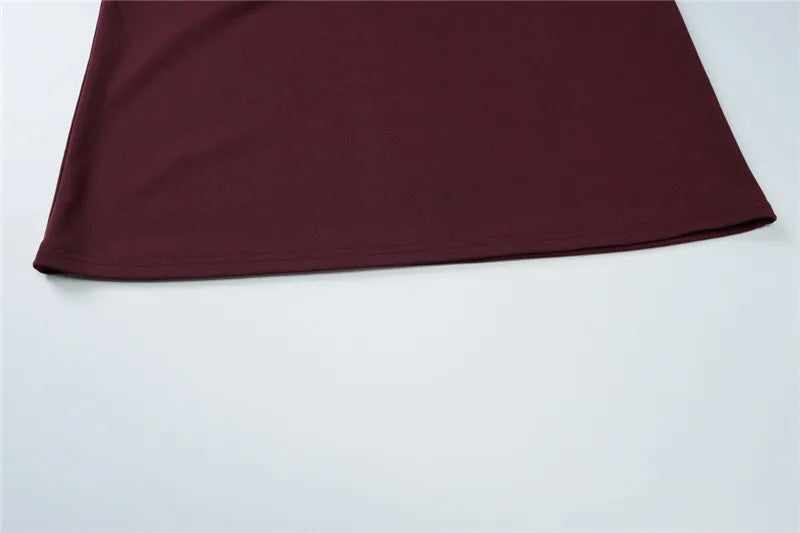 שמלת מקסי צמודה בד מחטב ומחמיא - Miller