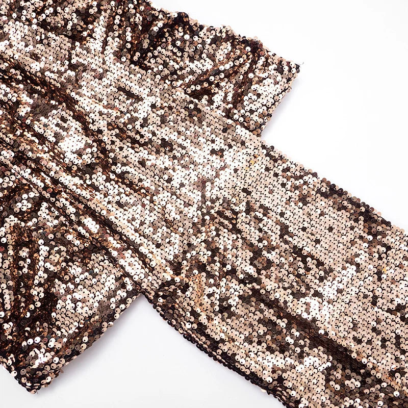 Two-piece set: sequin mini skirt and blouse - ZOEY