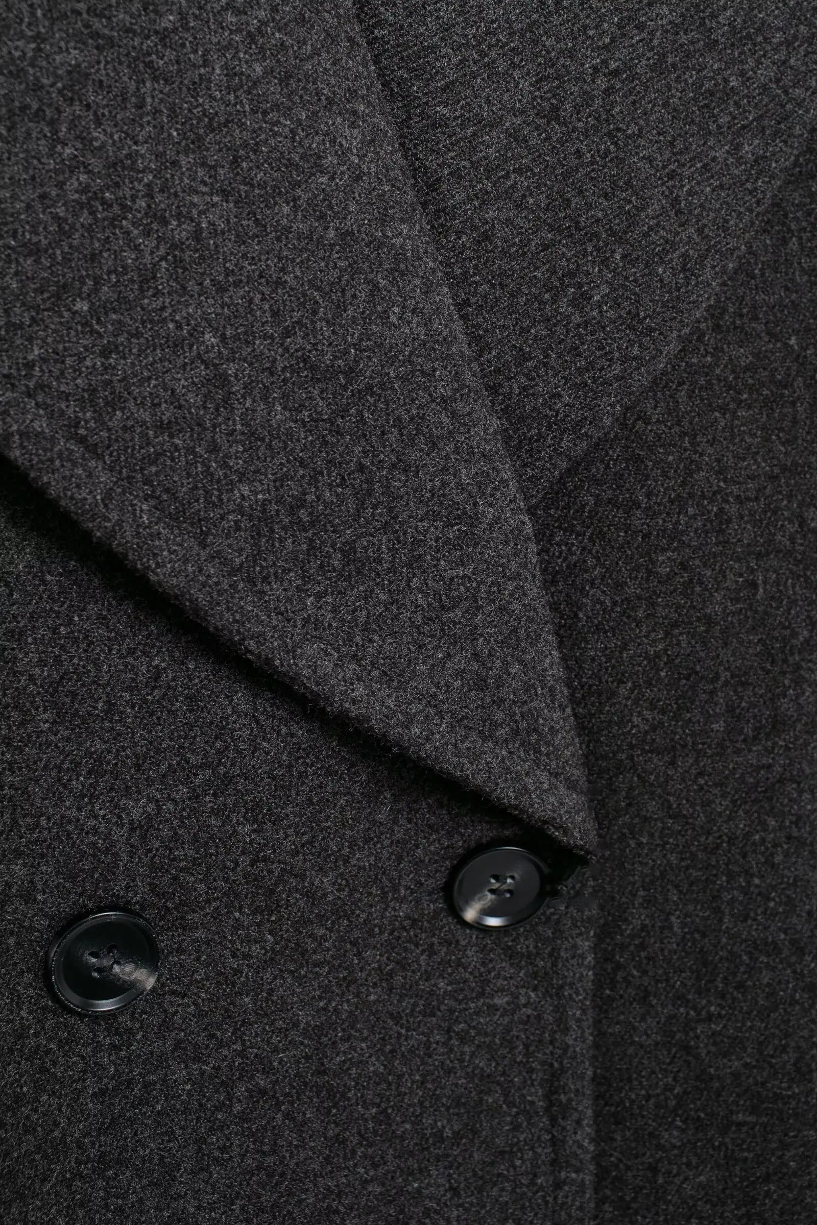 מעיל צמר קצר סגירת כפתורים - וולה