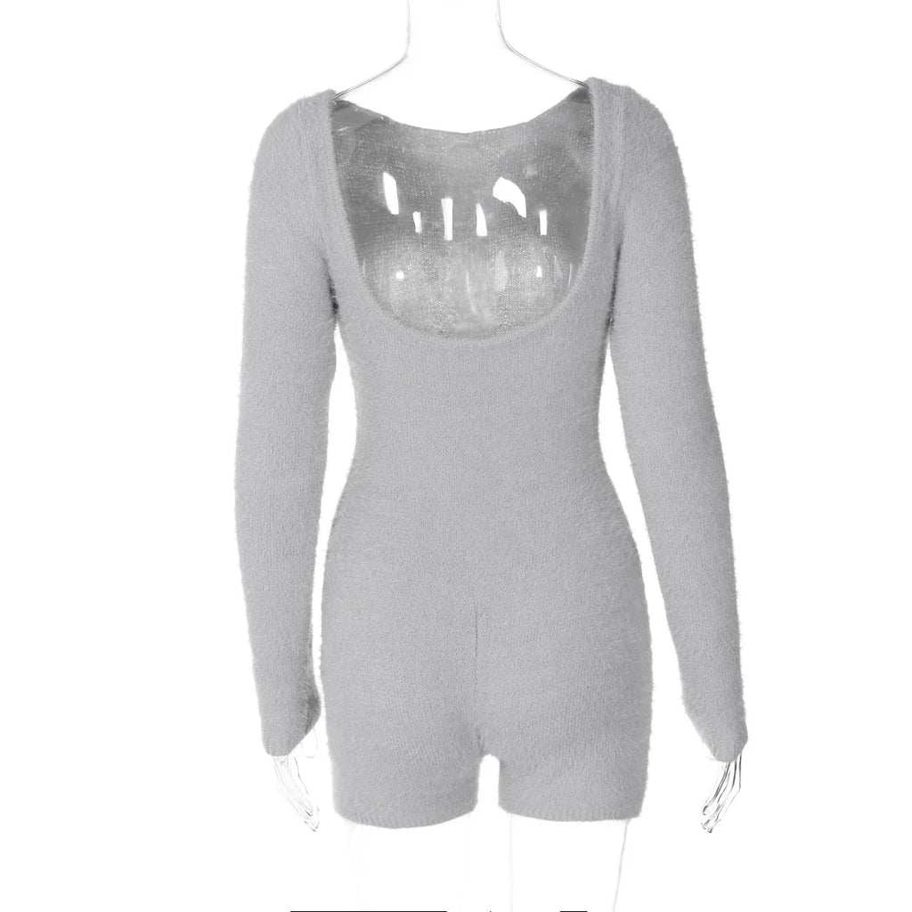 אוברול צמרי קצר כתפיים חשופות - Elaine