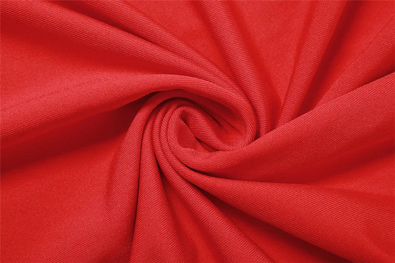 שמלת מקסי אלגנטית צווארון גולף פתוחה בבטן - רוג'ו