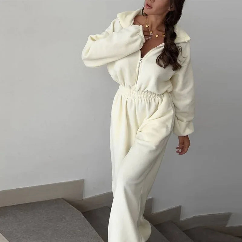 סרבל חורפי רוכסן קדמי - Frances