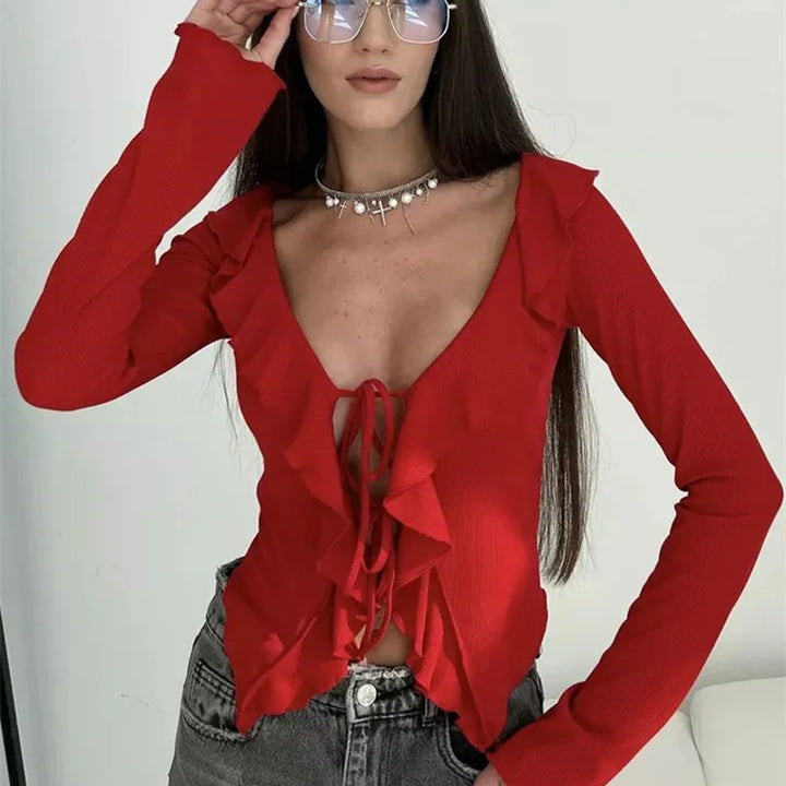 חולצת קשירה בעיטור מלמלה - טייט