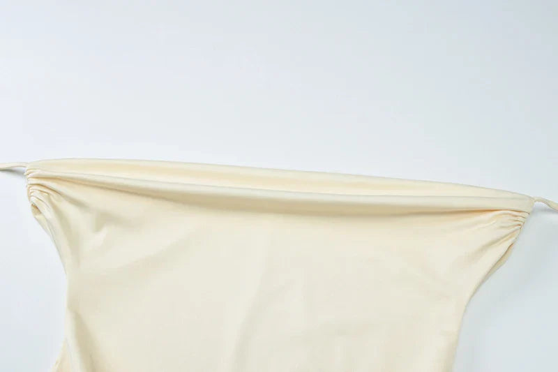 סט שני חלקים חצאית מקסי וחולצת כתפיים חשופות - ינאי