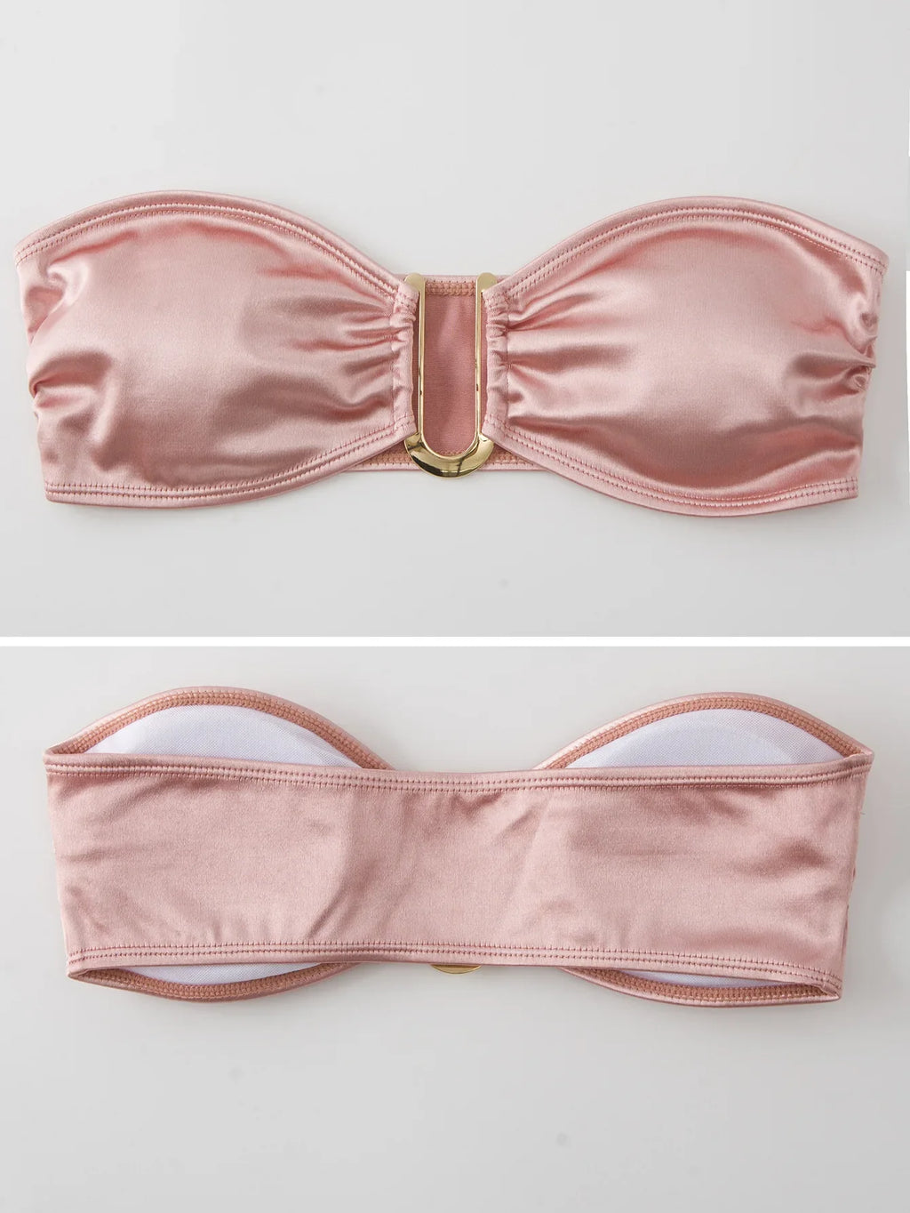 בגד ים סטרפלס גזרה גבוהה - ARIEL