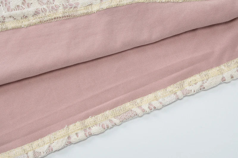 שמלת מיני תחרה סגירת כפתור - איידן