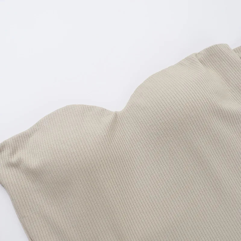 שמלת מיני צמודה כתפיים חשופות - בוני