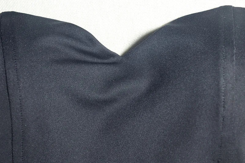 שמלת מיני סטרפלס בלון בעיצוב מחוך - Phoebe