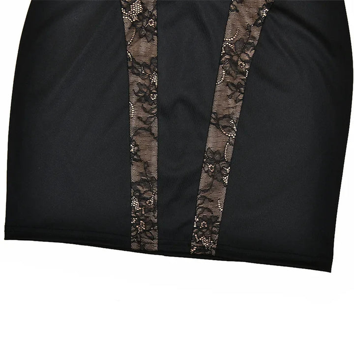 Mini dress with a lace design - Lana