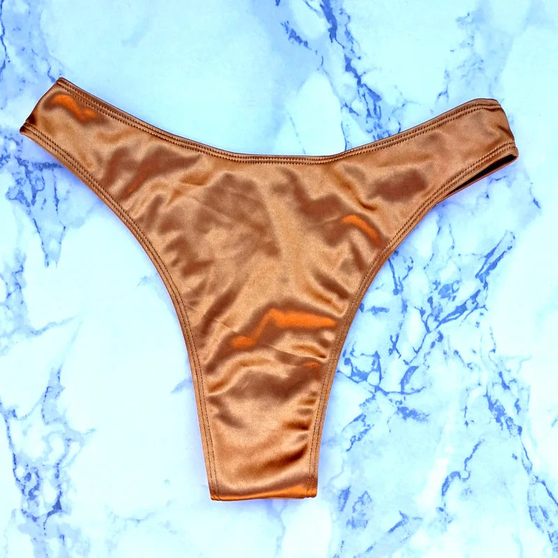 בגד ים סטרפלס גזרה גבוהה - ARIEL