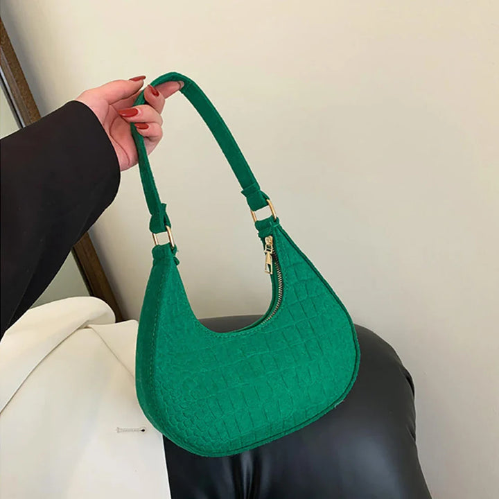 Faux leather bag with rough texture design