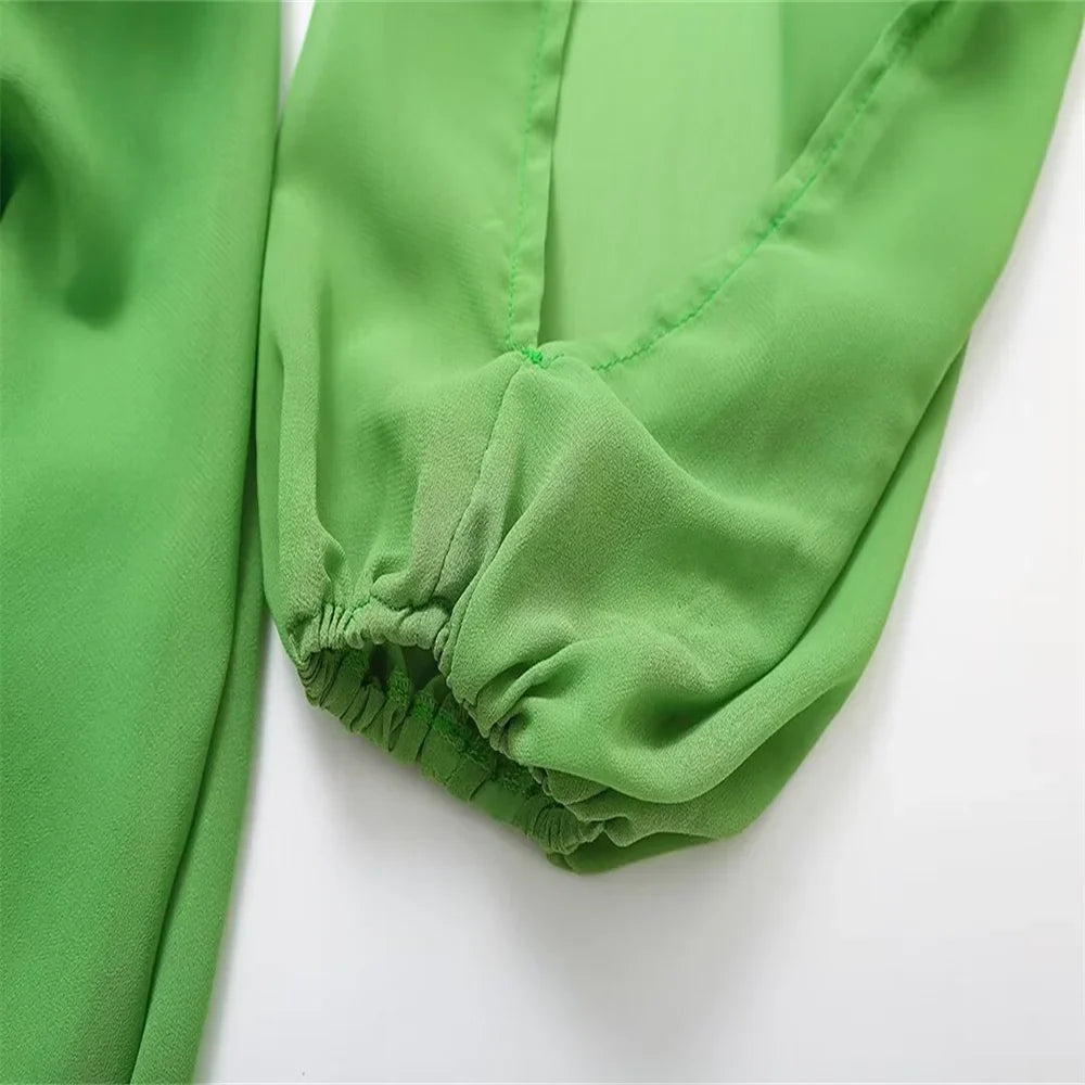 שמלת מיני מלמלה שרוולים פתוחים - נויה לי