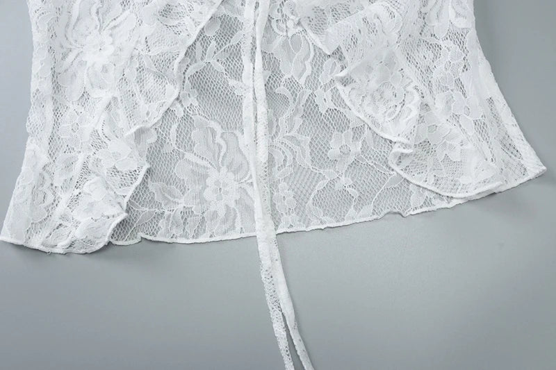 חולצת קשירה תחרה - ארין