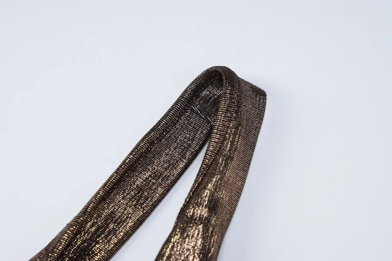 שמלת מקסי צווארון נופל גב פתוח - זינה