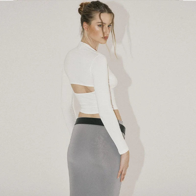 חולצה אלגנטית חיתוך בגב - מירלי