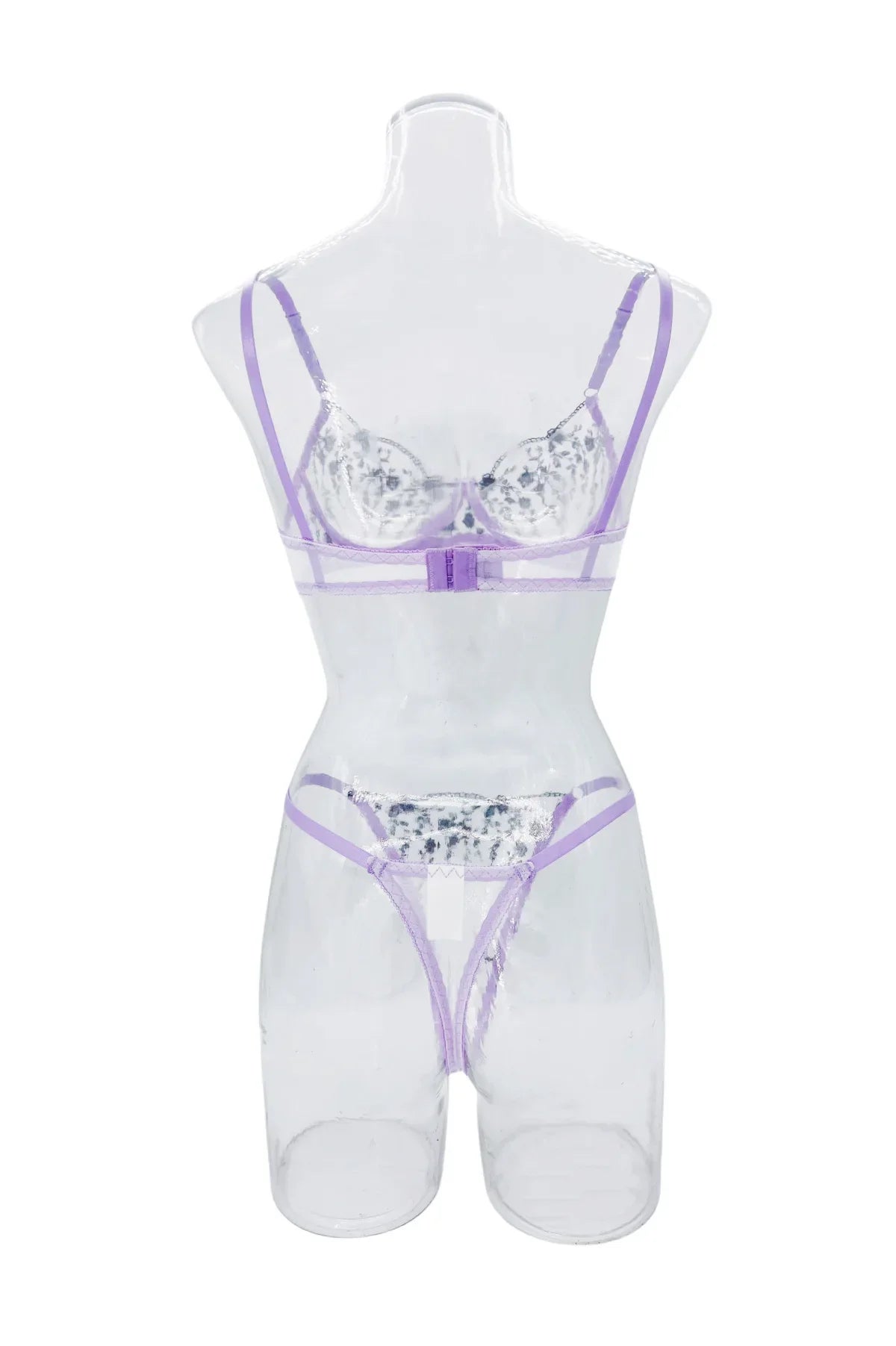 סט שקוף בעיצוב פרחוני - Journee