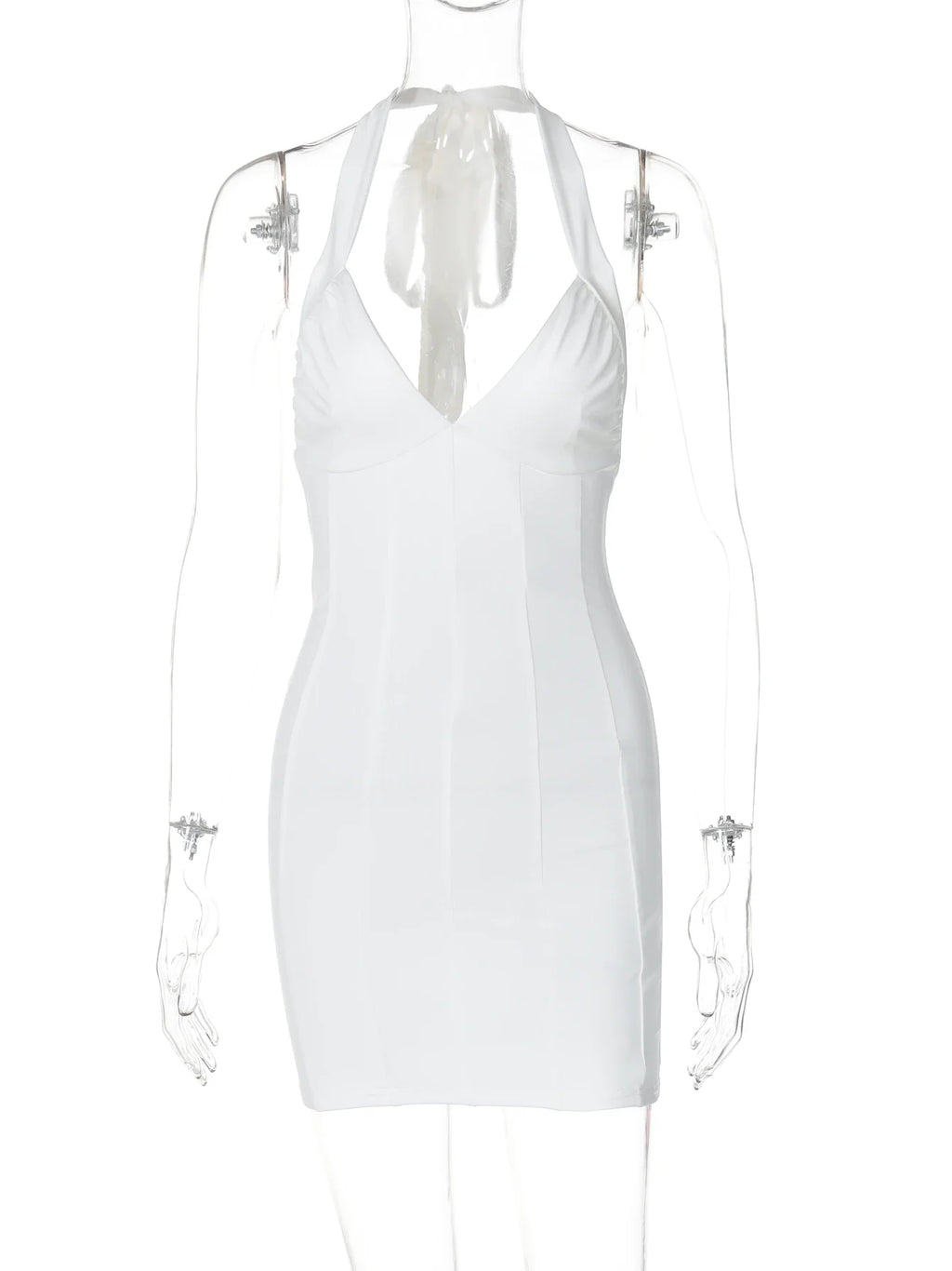 שמלת מיני צמודה גב פתוח - Lana