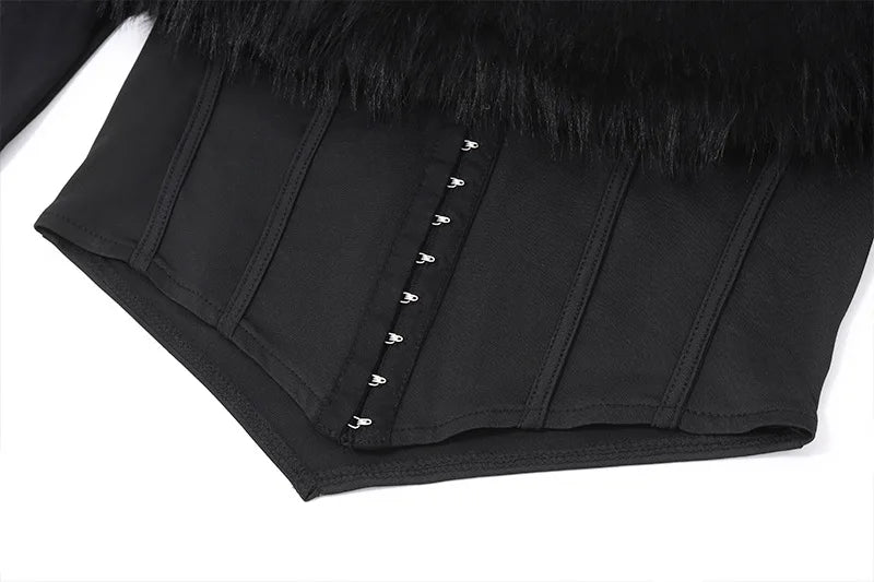 חולצת נוצות כתפיים חשופות - אן