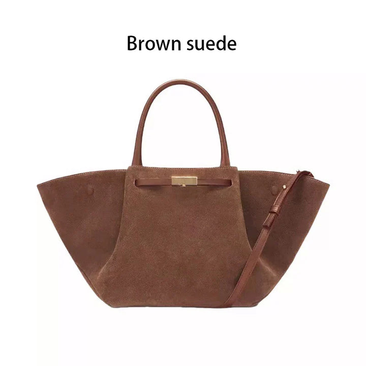 Leather / suede bag with classic design