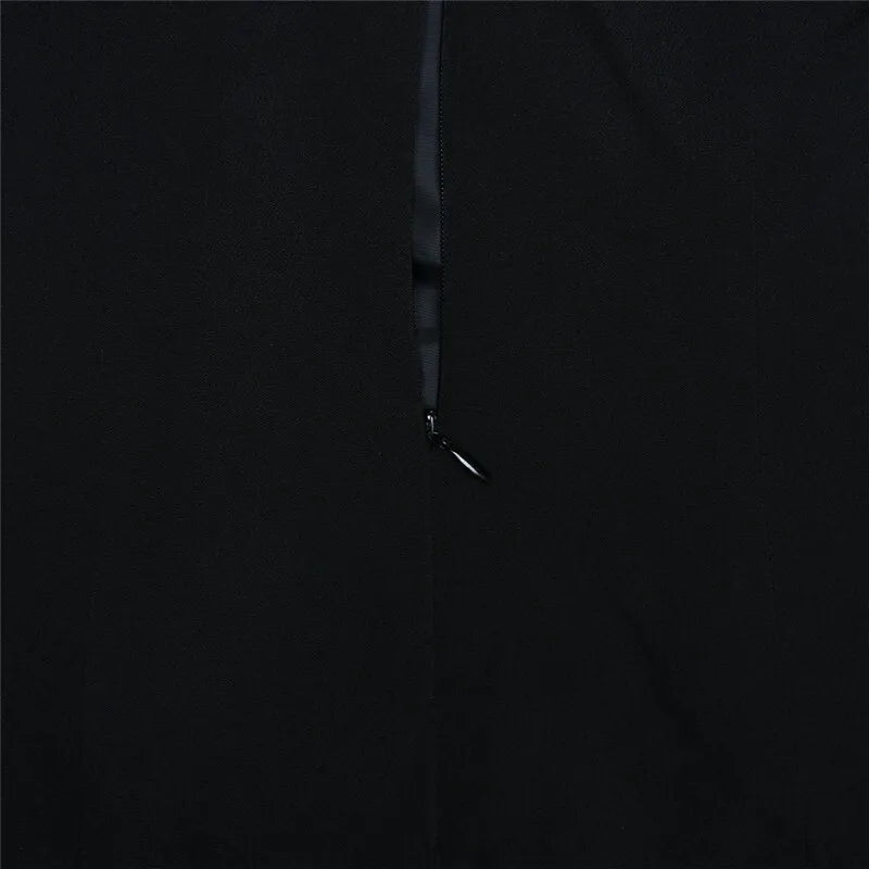 שמלת מיני סטרפלס בעיטור כפתורים ודמוי כיסים - בוני