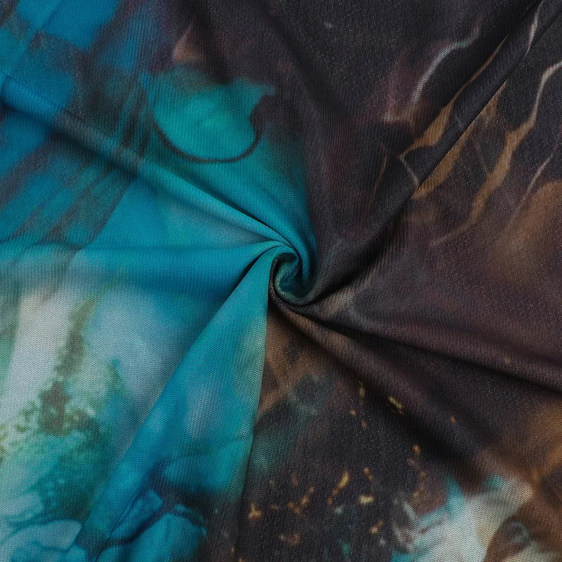 שמלת מקסי חוף בעיצוב ANIMAL PRINT - שרין