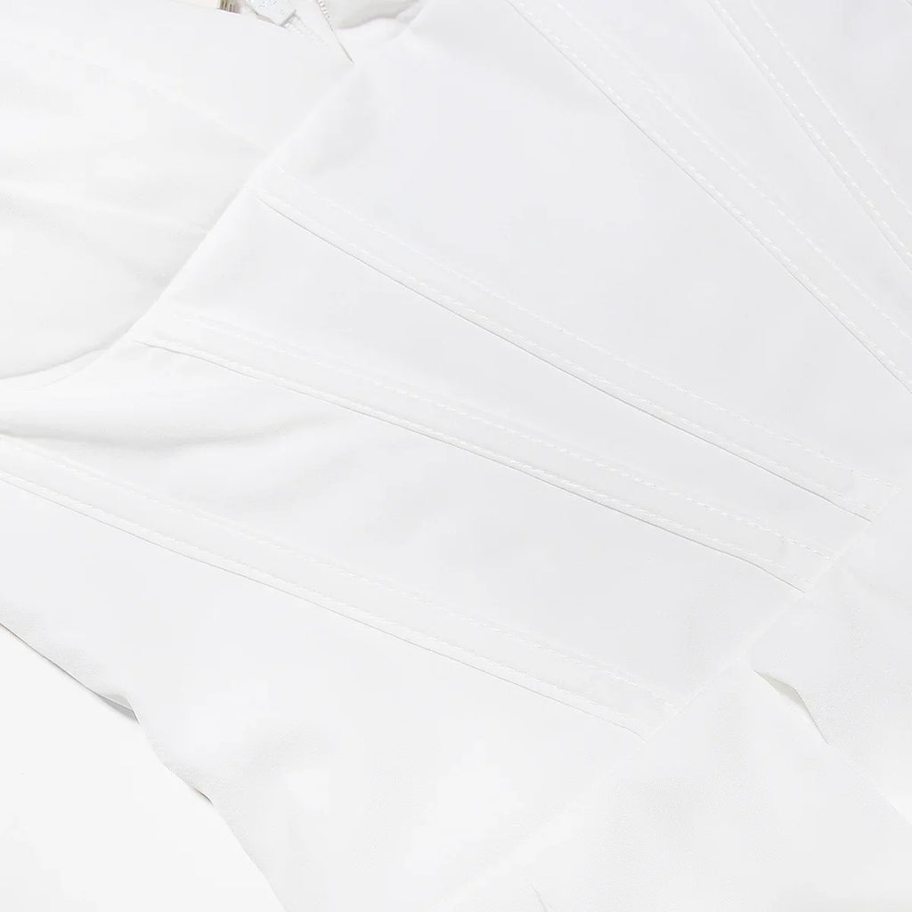 שמלת מידי סטרפלס בשילוב כיסים - פאני