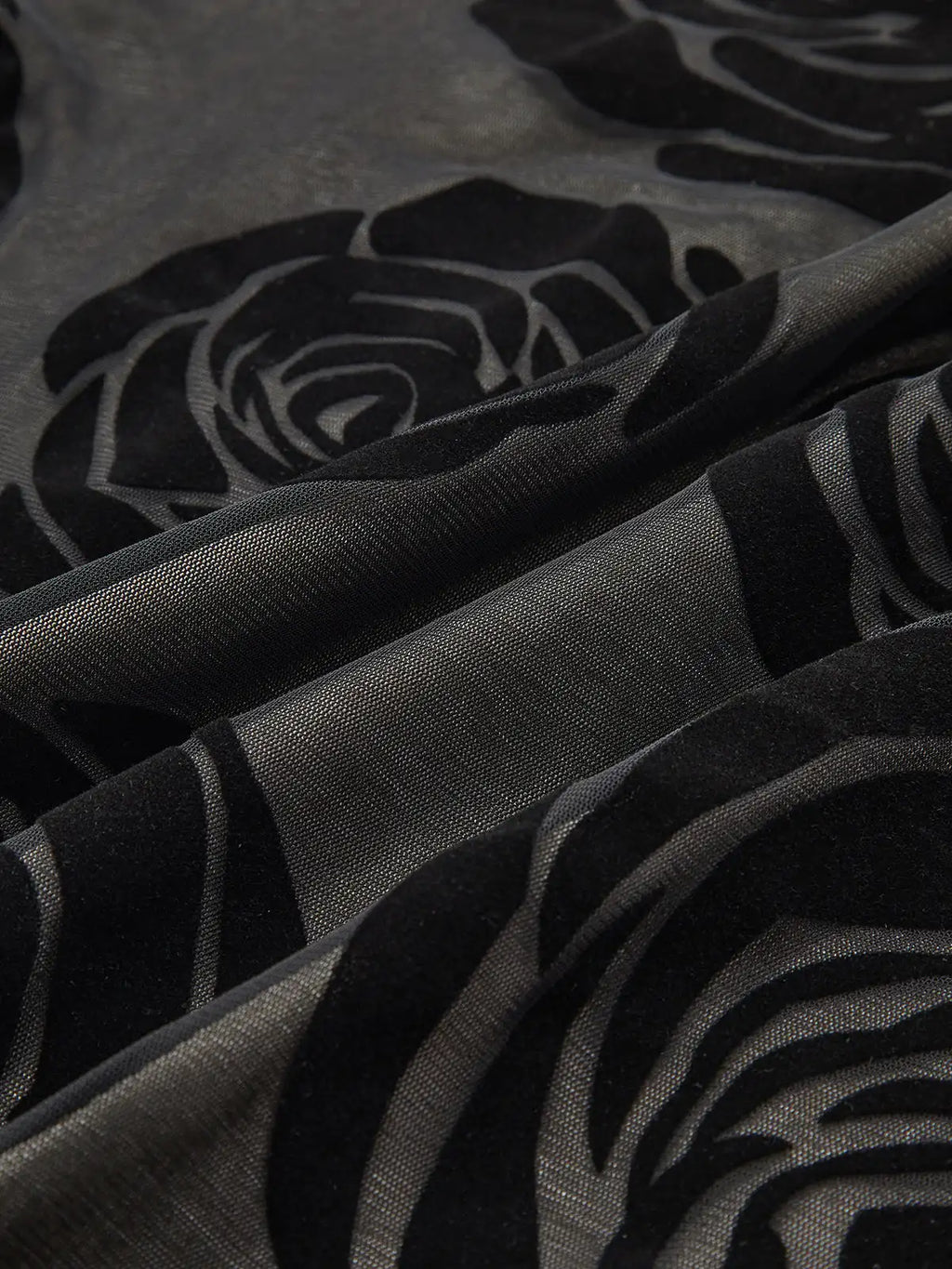 שמלת מקסי בעיטור רקמת פרחים בעיצוב כתפייה אחת - רעייה