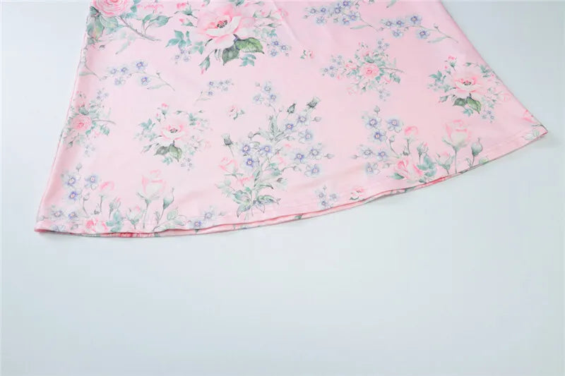 שמלת מקסי פרחונית בעיטור פפיון - Cleo