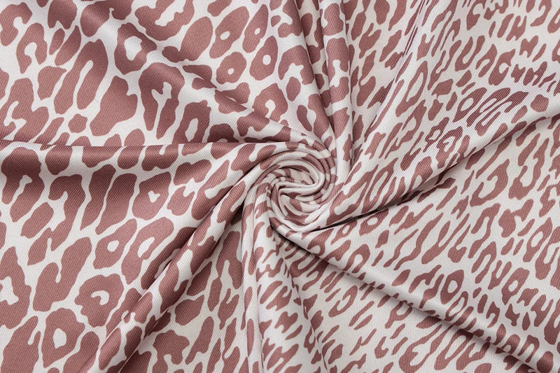 שמלת מקסי מנומרת בעיצוב קשירה בצוואר - אמזונה