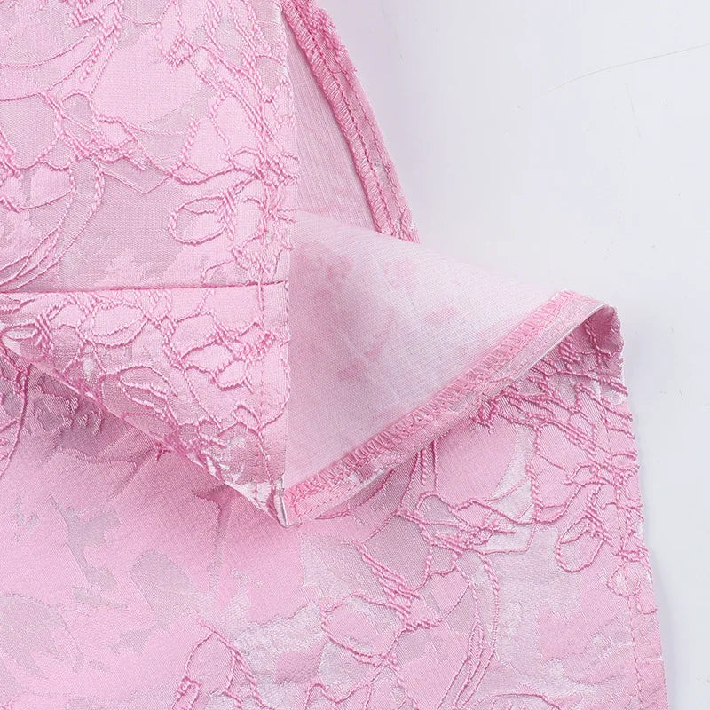 שמלת מיני סטרפלס בגזרת A בעיטור פפיון ורקמת איורי פרחים - אלינה