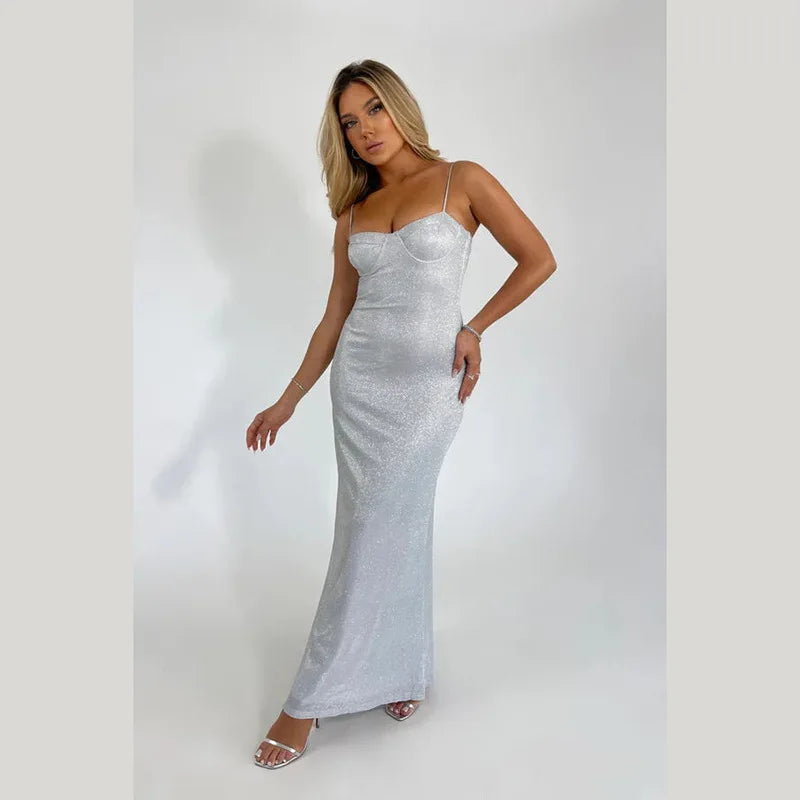 שמלת מקסי נצנצים - טיני