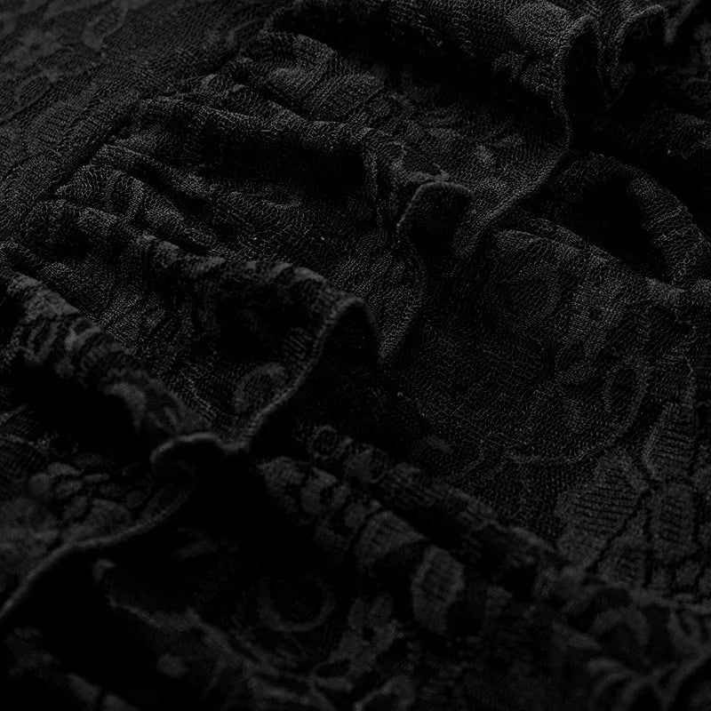 שמלת מיני תחרה מלמלה כתפיים חשופות - Shay