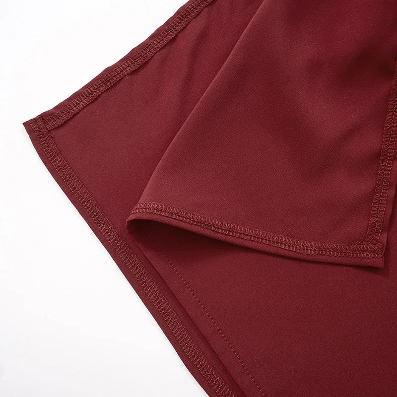 שמלת מקסי בעיצוב שסע ותחרה בעיטור קשירה - WINE