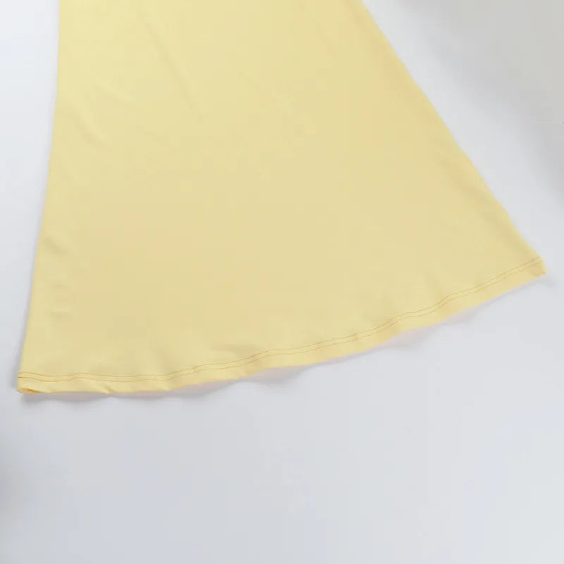 שמלת מקסי צמודה קשירות בגב פתוח - מיילי