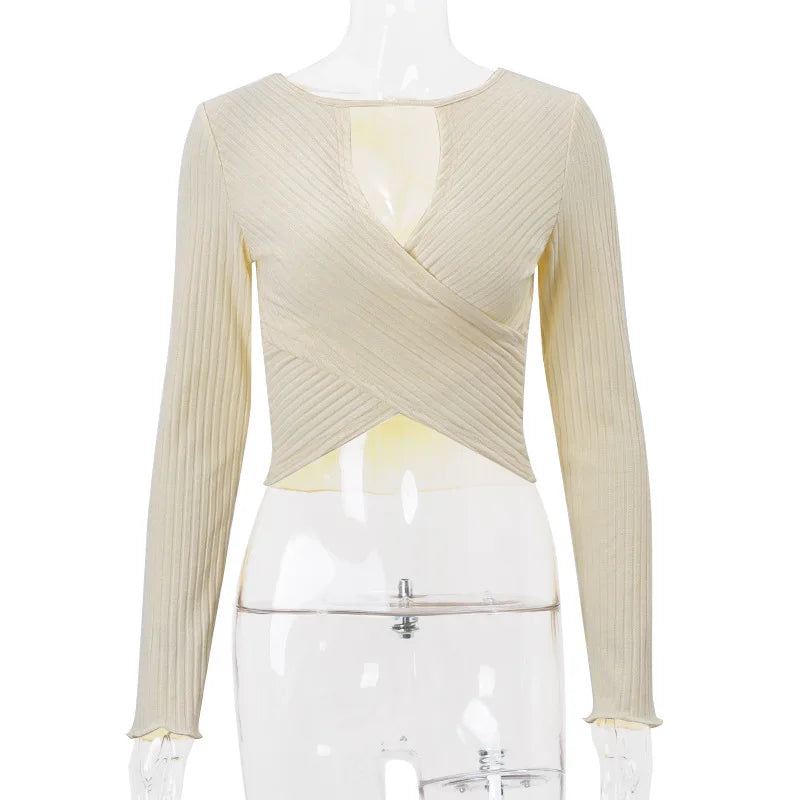 חולצה סרוגה בעיטור הצלבה - אסתי