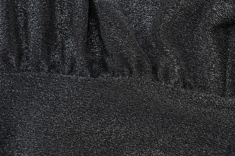 שמלת מיני נצנצים צווארון V - Maia