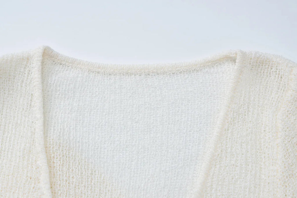 שמלת מקסי חוף סרוגה - Marina