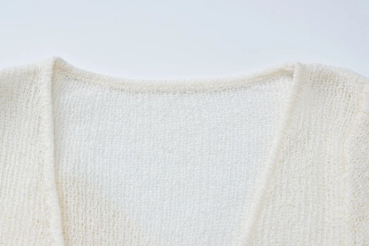 שמלת מקסי חוף סרוגה - Marina