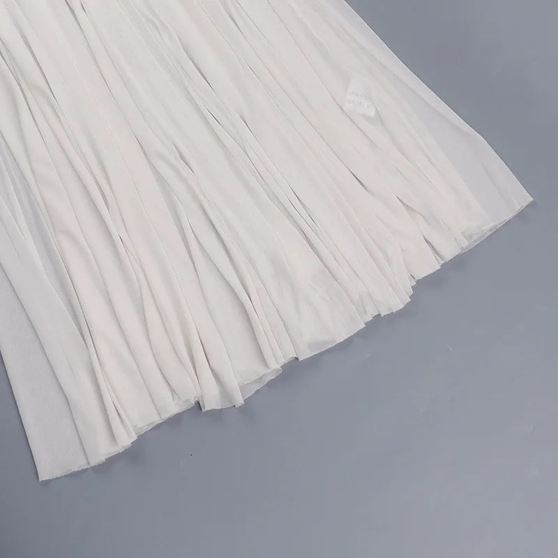 שמלת מקסי שיפון בעיטור אבזמים בכתפיות - מריה