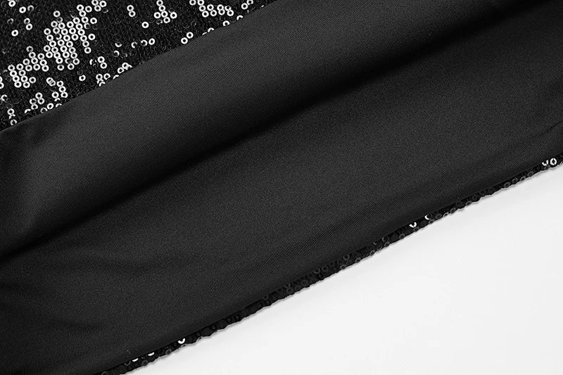 שמלת מיני פייטים צמודה גב פתוח - טייארה