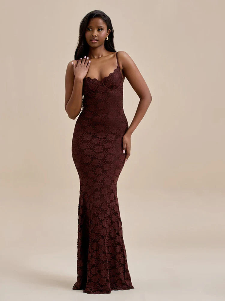 שמלת מקסי תחרה - מילאן