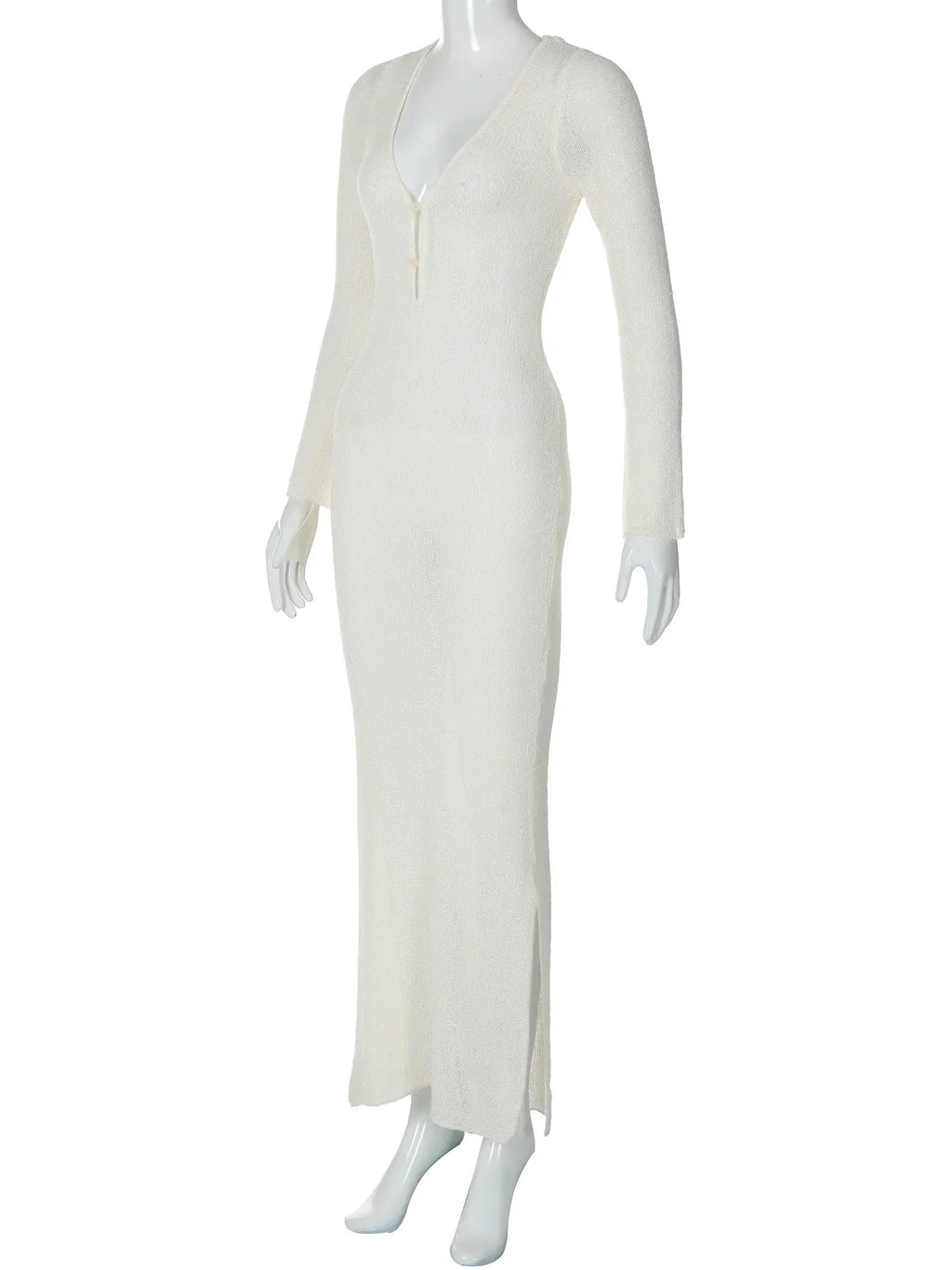 שמלת מקסי חוף סרוגה - Marina