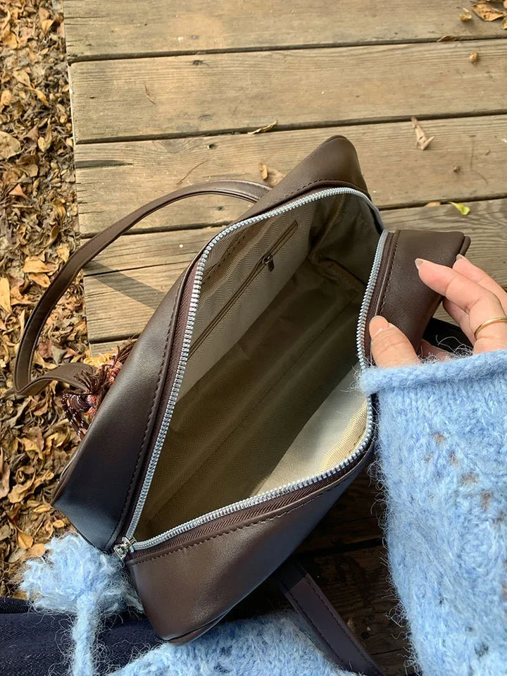 Faux leather crossbody bag