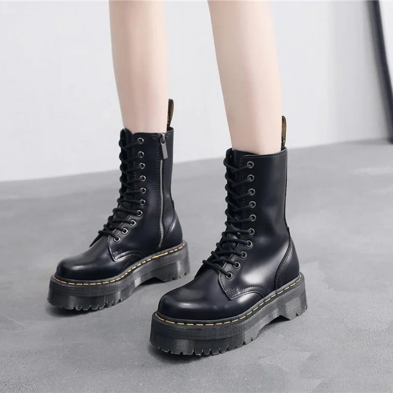 Faux leather rain boots - Skyler