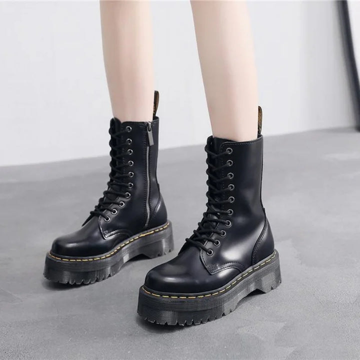 Faux leather rain boots - Skyler