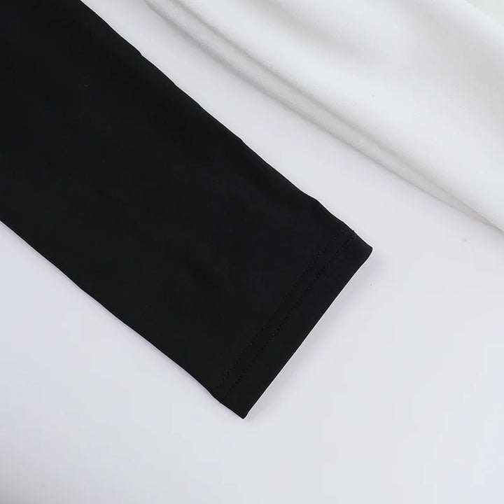 Monochrome off-shoulder balloon mini dress - Lis