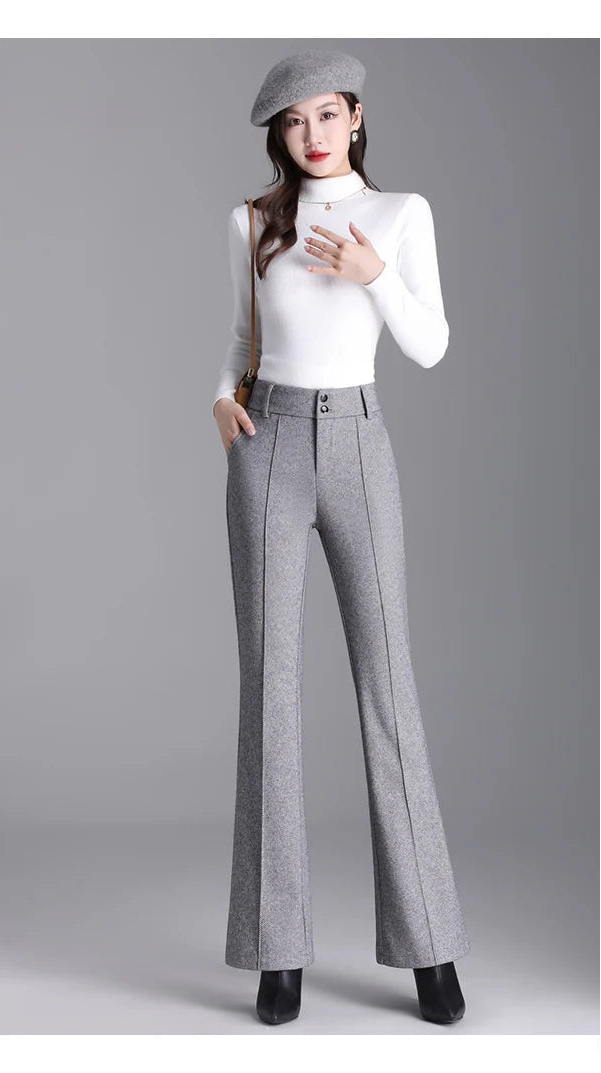 Tailored pedal-cut pants