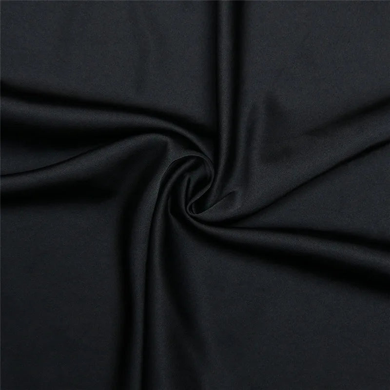 שמלת מקסי סאטן גב פתוח כתפייה אחת - ג'יין